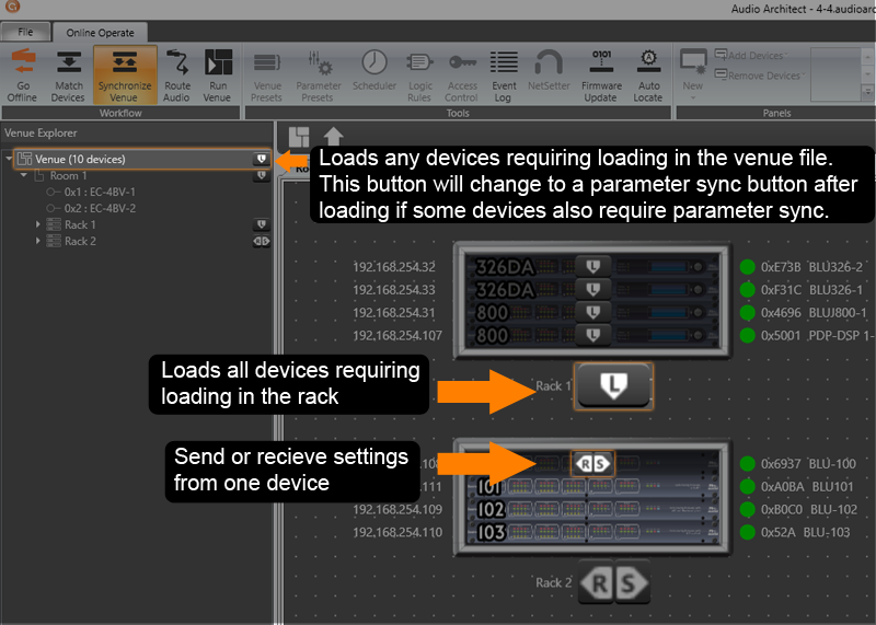 AUDIO ARCHITECT Connecting to a Network